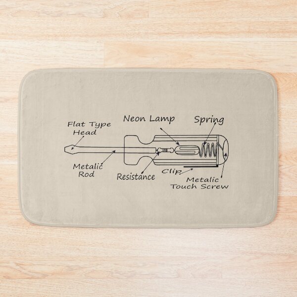 Item preview, Main Parts of Neon Tester, Cool Electricians designed and sold by Tamarage.