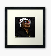 Schoolboy Q - Bucket hat and glasses Framed Print