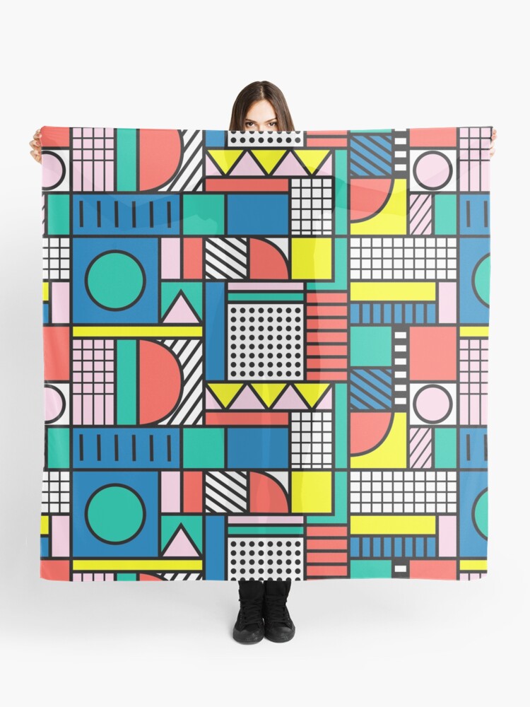 Memphis Color Block Poster by Polita