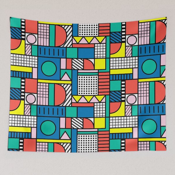 Item preview, Memphis Color Block designed and sold by PolitaStore.