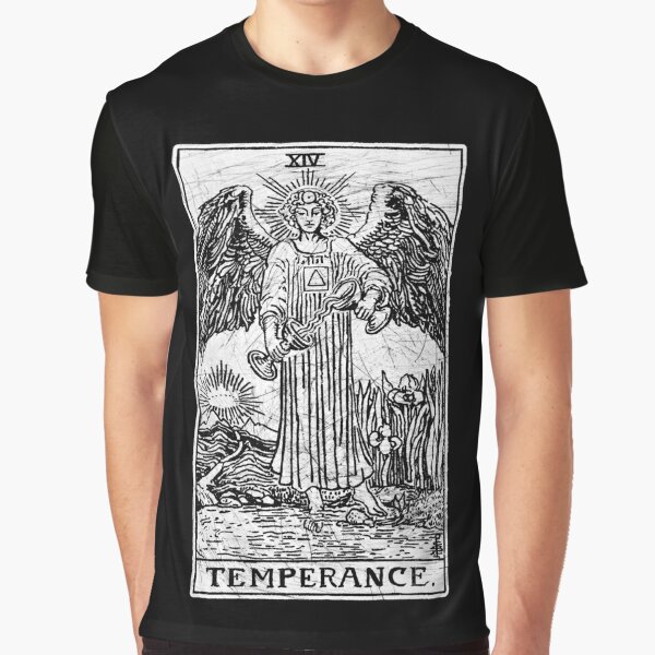 Temperance Tarot Card - Major Arcana - fortune telling - occult Graphic T-Shirt