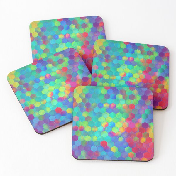 Item preview, Colorful Hexagons designed and sold by Zestpond.