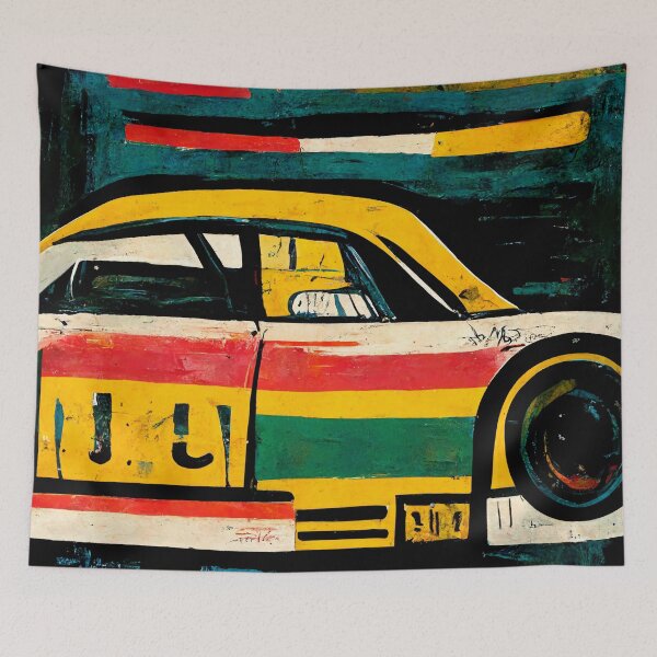 Item preview, Street Art Race Car designed and sold by PinkandSalty.