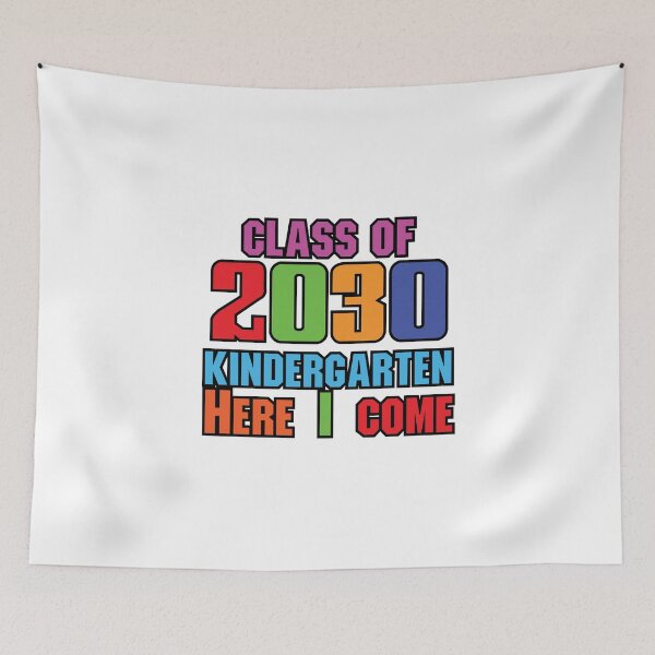 Item preview, Class of 2030 Kindergarten Girl Boy Kids  child Class designed and sold by Seas Wanda.