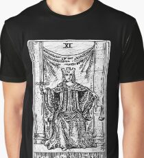 Justice Tarot Card - Major Arcana - Fortune Telling - Occult Graphic T-Shirt