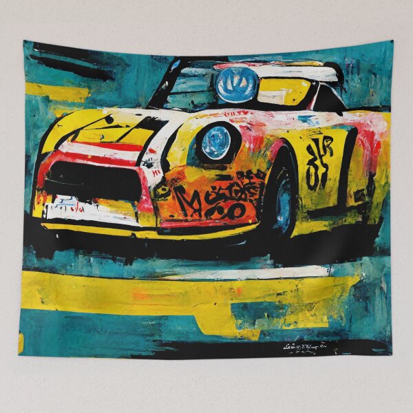 Item preview, Zippy graffiti car designed and sold by PinkandSalty.