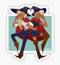 taako and lup || the adventure zone Sticker