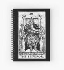 The Emperor Tarot Card - Major Arcana - fortune telling - occult Spiral Notebook