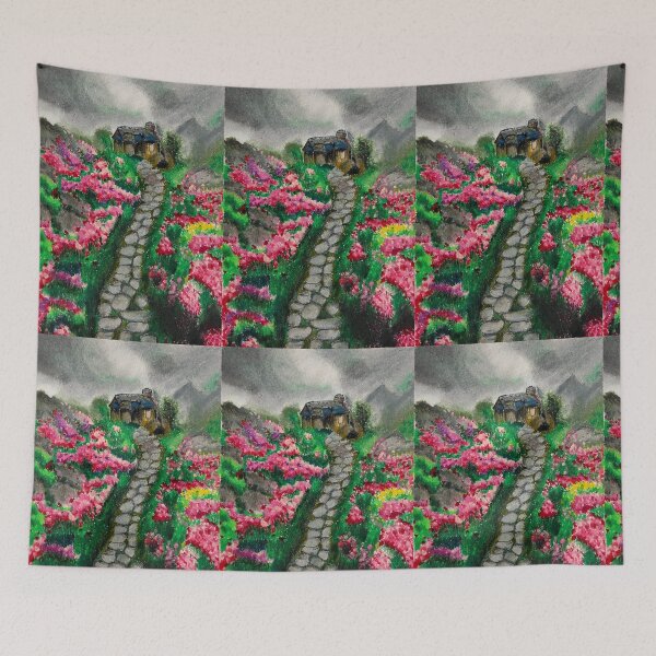 Item preview, Mountain range oil pastels color  designed and sold by Puifai2489.