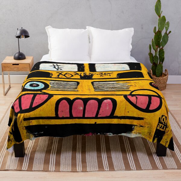 Item preview, Happy happy graffiti school bus designed and sold by PinkandSalty.