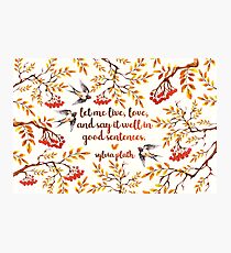 Sylvia Plath Quote Photographic Print