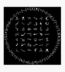 Stargate alphabet Photographic Print