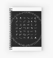 Stargate alphabet Spiral Notebook