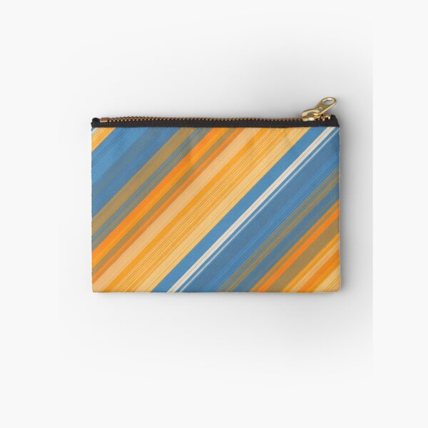 Item preview, Colorful Orange Yellow Blue Tones Abstract Diagonal Stripes designed and sold by Zeph1.