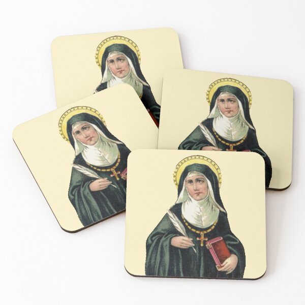 Item preview, St. Hildegard of Bingen Nun Saint designed and sold by softbluehum.
