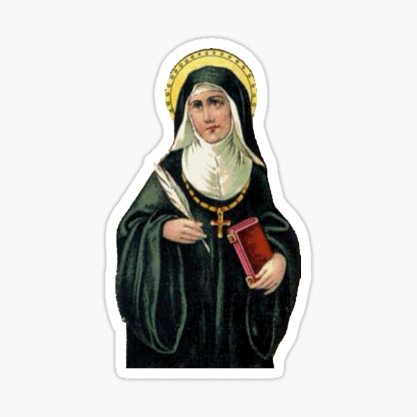 Vista previa del artículo con la obra «Santa Hildegarda de Bingen Monja Santa», diseñado y vendido por softbluehum.