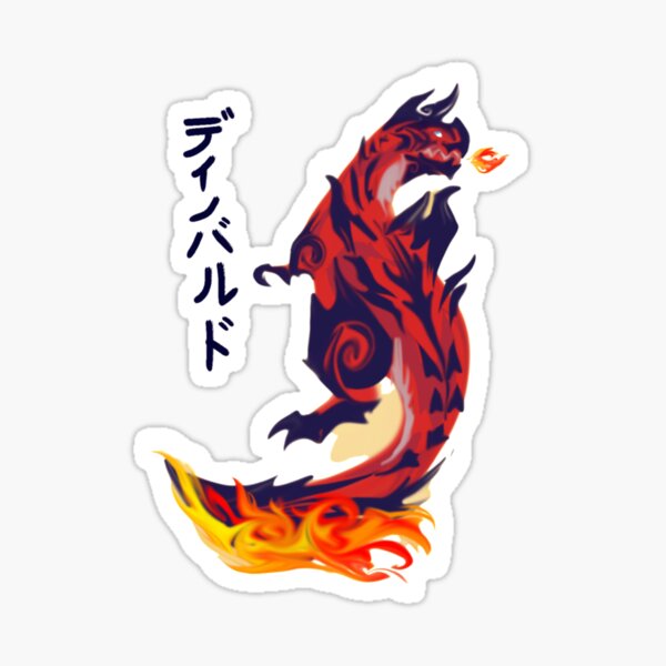 Bloodbath Diablos tribal design - Monster Hunter Sticker for Sale