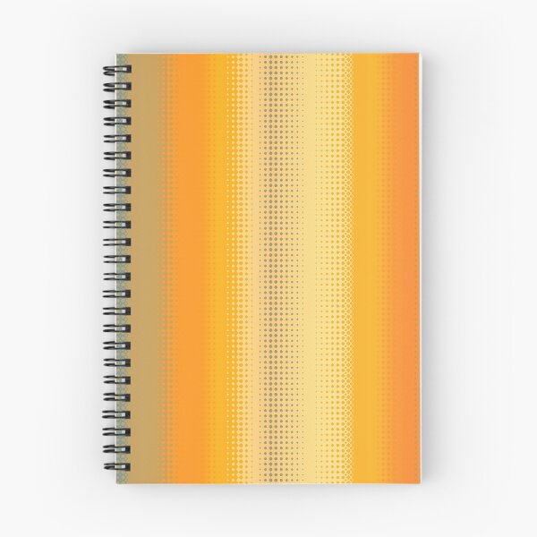 Aperçu de l'œuvre Rayures de points de demi-teinte abstraites colorées bleu jaune orange créée et vendue par Zeph1.