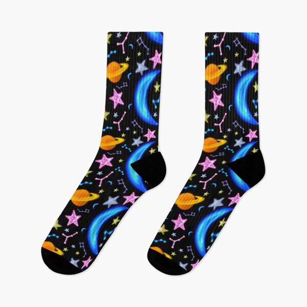 Item preview, Neon Galaxy Space Astronomy Colorful Pattern  designed and sold by By Aurora Sky.