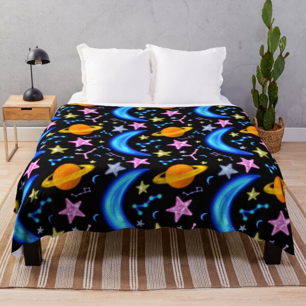Item preview, Neon Galaxy Space Astronomy Colorful Pattern  designed and sold by By Aurora Sky.