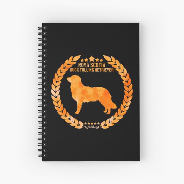 Duck Tolling Retriever Orange de la Nouvelle-Écosse Cahier à spirale