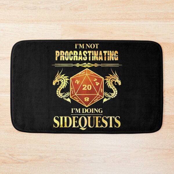 Item preview, I'm Not Procrastinating I'm Doing Sidequests D20 RPG designed and sold by D20Tees.