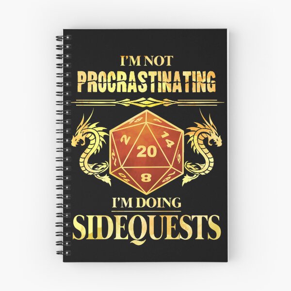 Artikelvorschau, Ich zögere nicht, ich mache Sidequests D20 RPG entworfen und verkauft von D20Tees.