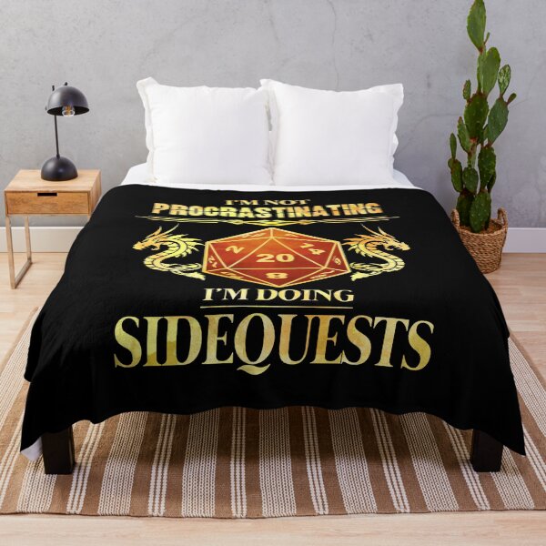 Item preview, I'm Not Procrastinating I'm Doing Sidequests D20 RPG designed and sold by D20Tees.
