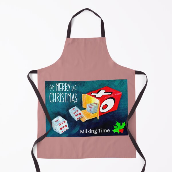 Item preview, Quirky Christmas card. Milking Time designed and sold by Bagsyrose.