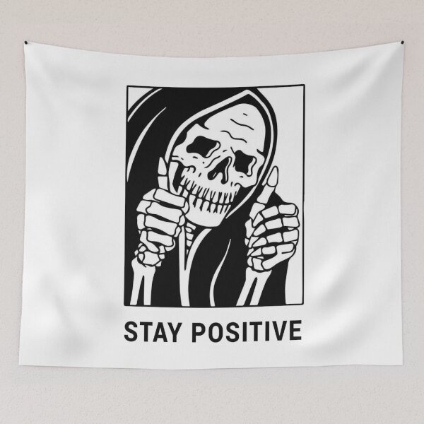Item preview, Stay Positive , Reaper , Waterproof Sticker , Hydro Flask designed and sold by Wiseth-.