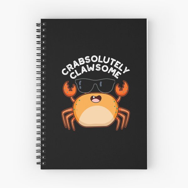 Item preview, Crabsolutely Clawsome Funny Crab Puns (Dark BG) designed and sold by punnybone.