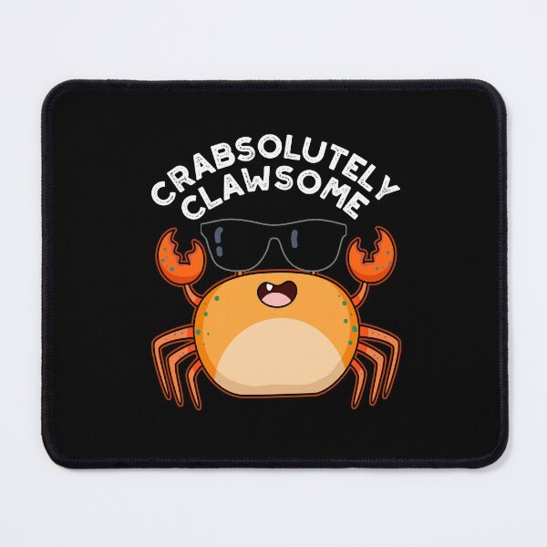 Item preview, Crabsolutely Clawsome Funny Crab Puns (Dark BG) designed and sold by punnybone.