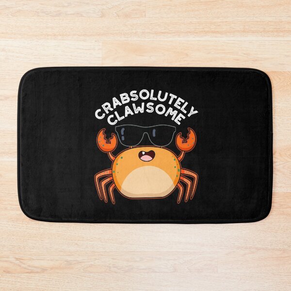 Item preview, Crabsolutely Clawsome Funny Crab Puns (Dark BG) designed and sold by punnybone.