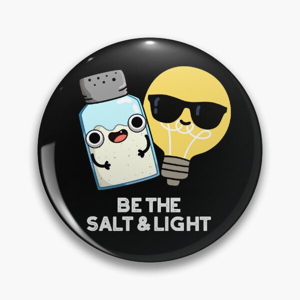 Item preview, Be The Salt And Light Funny Bible Puns (Dark BG) designed and sold by punnybone.