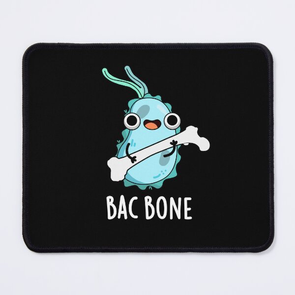 Item preview, Bac Bone Funny Bacteria Puns (Dark BG) designed and sold by punnybone.