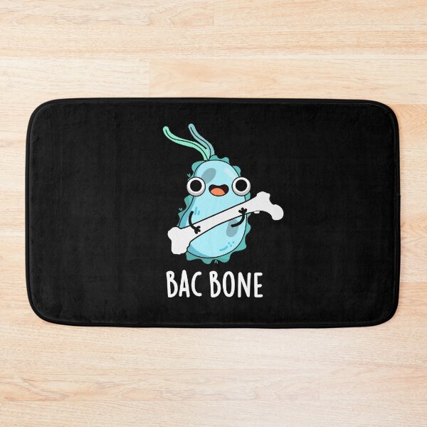 Item preview, Bac Bone Funny Bacteria Puns (Dark BG) designed and sold by punnybone.