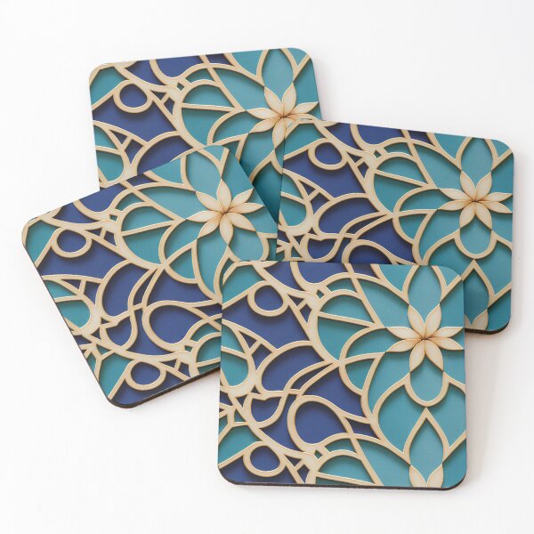 Item preview, Flower Moroccan Tile Pattern designed and sold by melbournedesign.