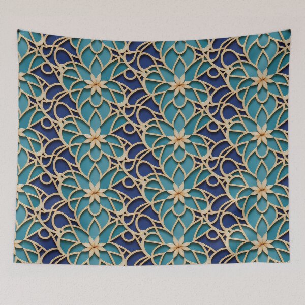 Item preview, Flower Moroccan Tile Pattern designed and sold by melbournedesign.