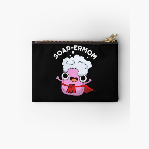 Item preview, Soap-ermom Funny soap Mom Puns (Dark BG) designed and sold by punnybone.