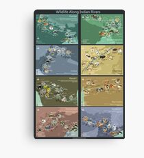 Wildlife Along Indian Rivers Canvas Print