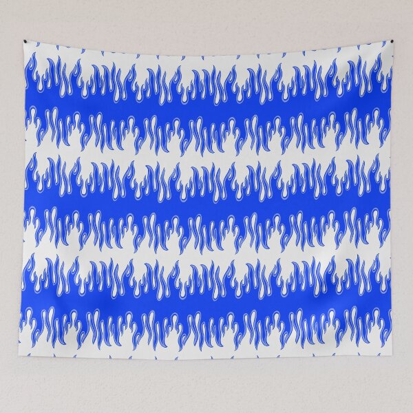 Aperçu de l'œuvre Flammes bleues continues créée et vendue par emroccs.