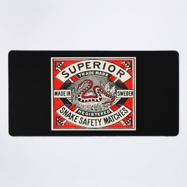 Item preview, Vintage Swedish Matchbox Art - Snake Safety Matches designed and sold by MtWoodsonSales.