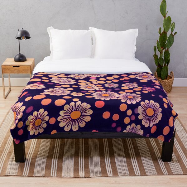 Item preview, Purple Orange Flower Print designed and sold by Stanley de Wekker.