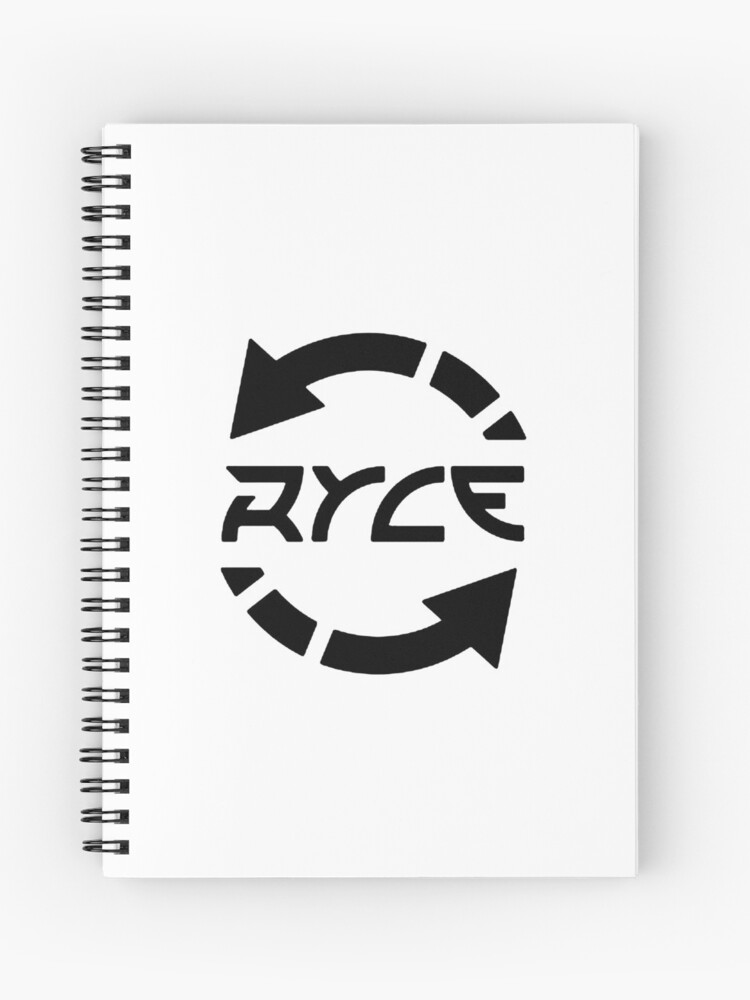 Logotipo De Ryce Cuaderno De Espiral - cuadernos de espiral roblox redbubble