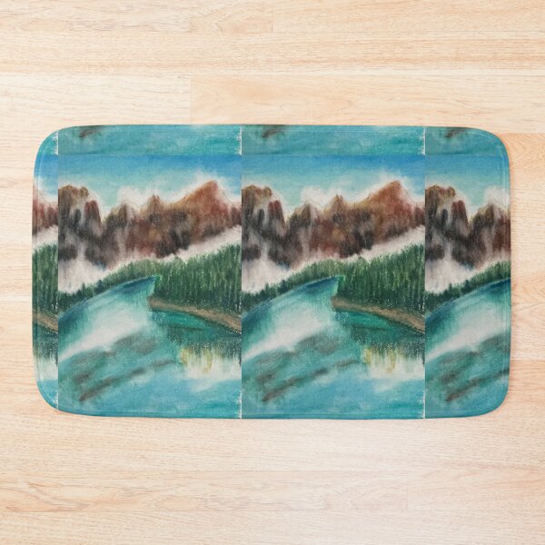 Item preview, Lake mountain oil pastels color  designed and sold by Puifai2489.