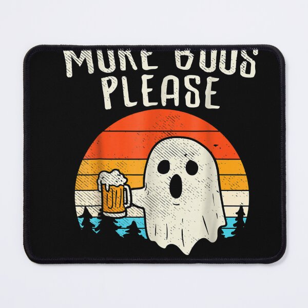 Item preview, More Boos Please Ghost Beer Funny Halloween Beer Drinking T-Shirt designed and sold by BurauOsborn.