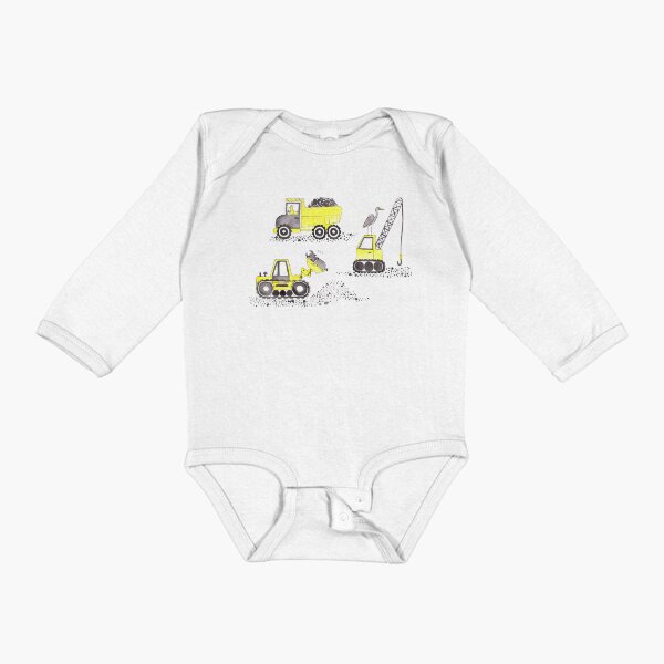 Construction Pun! Long Sleeve Baby One-Piece