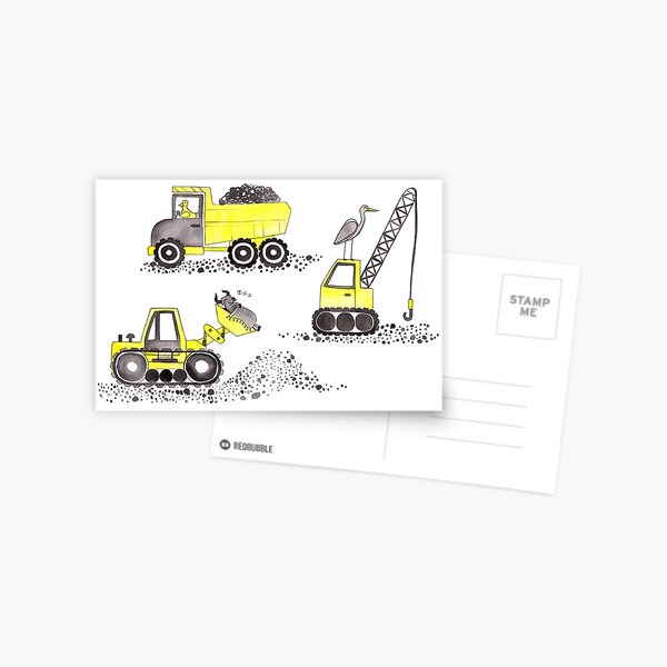Construction Pun! Postcard