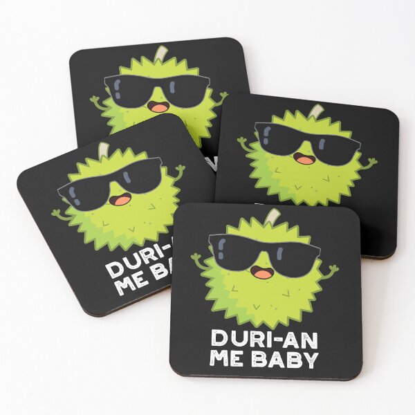 Item preview, Duri-an Me Baby Funny Durian Fruit Puns (Dark BG) designed and sold by punnybone.