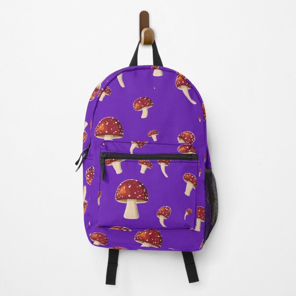Item preview, Fly Garlic - Toadstool - Mushroom Pattern - purple background designed and sold by houseofwray.